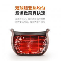 九陽(yáng)電壓力鍋6L智能電高壓鍋家用人雙膽球釜多功能方煲壓力鍋正品