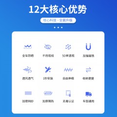 汽車車用防蚊網紗窗窗簾遮陽簾車窗升降通風私密透氣磁性防曬隔熱