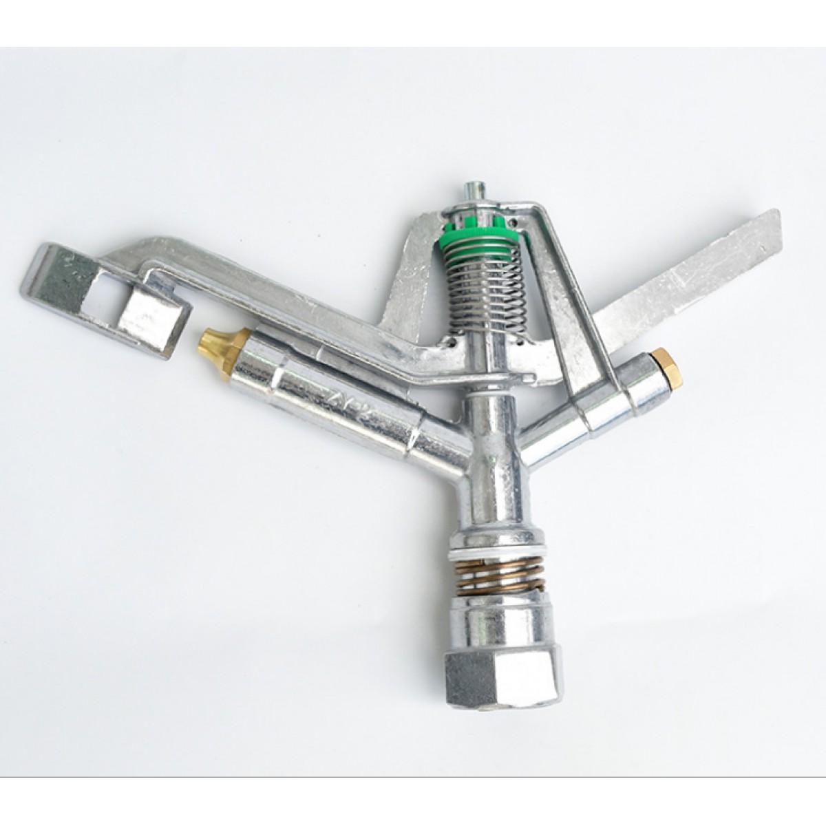 農業(yè)灌溉 噴灌配件 鋁合金zy-2噴頭360度搖臂大田園林草坪降溫（30個起拍））