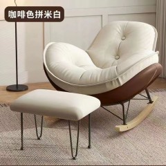 企鵝搖椅懶人沙發(fā)日式單人奶油風(fēng)現(xiàn)代休閑搖搖椅午睡休閑客廳陽臺(tái)