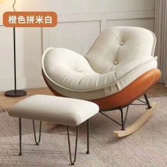 企鵝搖椅懶人沙發(fā)日式單人奶油風(fēng)現(xiàn)代休閑搖搖椅午睡休閑客廳陽臺(tái)