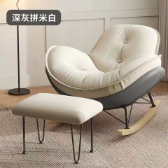 企鵝搖椅懶人沙發(fā)日式單人奶油風(fēng)現(xiàn)代休閑搖搖椅午睡休閑客廳陽臺(tái)